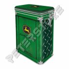 Retró Fémdoboz Csatos, Aromazárós - John Deere Dombornyomott