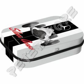 Retró Cukorkás Fémdoboz - Mercedes-Benz Dombornyomott