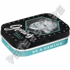 Retró Cukorkás Fémdoboz - Zseni pirulák, Genius pills  Dombornyomott