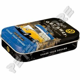   Retró Cukorkás Fémdoboz XL - Volkswagen VW T1 Busz Dombornyomott