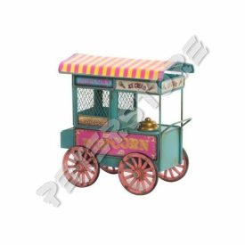   Fém modell, makett - Büfékocsi - Popcorn, Ice Cream, Fagyi