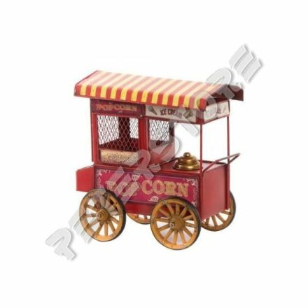 Fém modell, makett - Büfékocsi - Popcorn, Ice Cream, Fagyi
