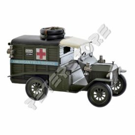 Fém modell, makett - Katonai mentőautó