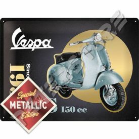 Retró Fém Tábla - Vespa GS 150cc Dombornyomott