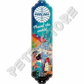 Retró Fém Hőmérő -  Pan American World Airways