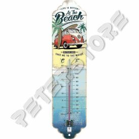 Retró Fém Hőmérő - Volkswagen VW T1 Busz