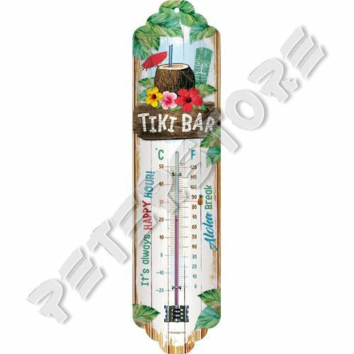 Retró Fém Hőmérő - Tiki Bar