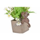 Öntöttvas Gyík, Gekkó Cserép dísz  Méretek: 14 cm magas, 7 cm széles, 6 cm mély.