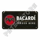 Retró Fém Tábla - Bacardi Dombornyomott Méretek: 10 x 20 cm