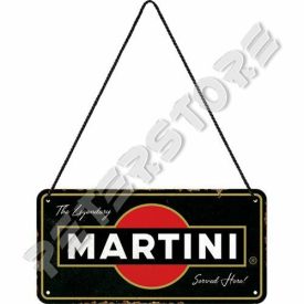 Retró Fém Tábla - Martini Dombornyomott Méretek: 10 x 20 cm