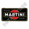 Retró Fém Tábla - Martini Dombornyomott Méretek: 10 x 20 cm