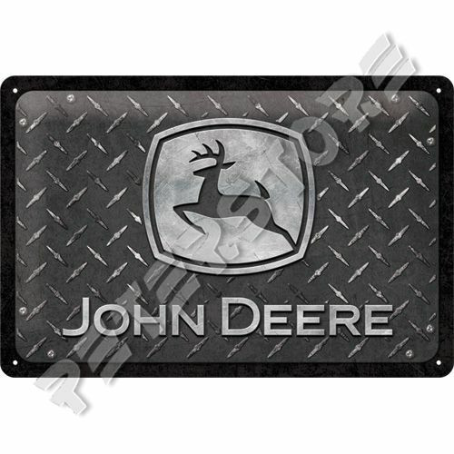 Retró Fém Tábla - John Deere Dombornyomott Méretek: 20 x 30 cm