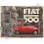 Retró Fém Tábla - Fiat 500 Dombornyomott