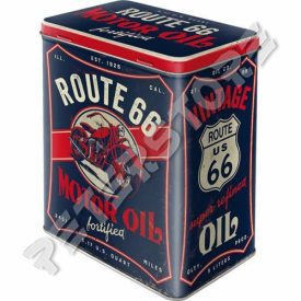 Retró Fémdoboz - U.S. Route 66 Dombornyomott