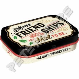   Retró Cukorkás Fémdoboz - Some friendships are mint to be Dombornyomott