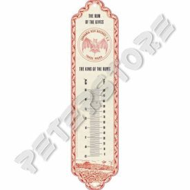 Retró Fém Hőmérő - Bacardi