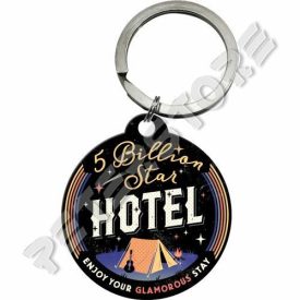 Retró Fém Kulcstartó - 5 milliárd csillagos Hotel