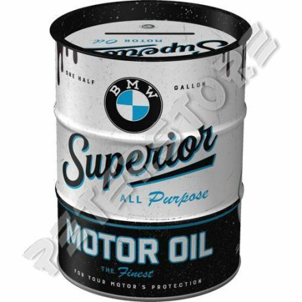 Retró Fém Persely - Olajos hordó - BMW Superior