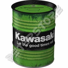 Retró Fém Persely - Olajos hordó - Kawasaki