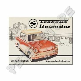 Fém Hűtőmágnes - Trabant