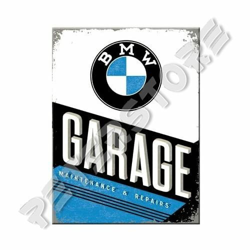 Fém Hűtőmágnes - BMW Garage, Garázs
