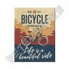 Fém Hűtőmágnes - Bicycle - Bicikli - Kerékpár