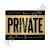 Fém Hűtőmágnes - Private - Privát