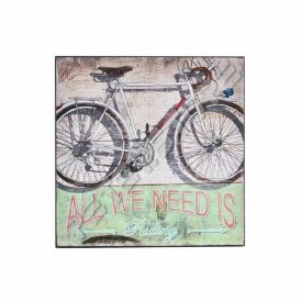 Fa falikép - Bicycle - Bicikli - Kerékpár  Méret: 25 x 25 cm