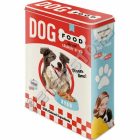 Retró Fémdoboz - Kutyaeledel Dombornyomott