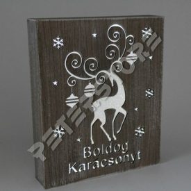 Karácsonyi dísz - Boldog Karácsonyt Világítós