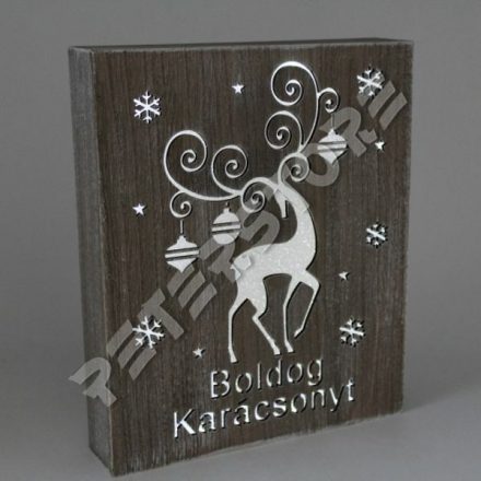 Karácsonyi dísz - Boldog Karácsonyt Világítós