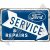 Retró Fém Tábla - Ford Service & Repair, Szerviz, Javítás Dombornyomott