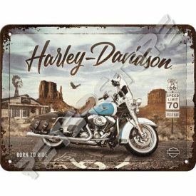 Retró Fém Tábla - Harley-Davidson Motor Dombornyomott