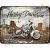 Retró Fém Tábla - Harley-Davidson Motor Dombornyomott