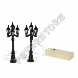 Téli falu - Kandeláber 2 db-os világít