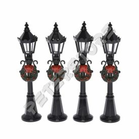 Téli falu - Kandeláber 4 db-os