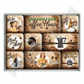 Hűtőmágnes szett - Coffee, Kávé