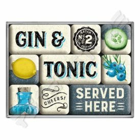 Hűtőmágnes szett - Gin Tonic