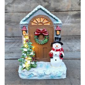 Karácsonyi jelenet - Ajtó ledes