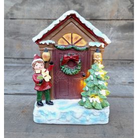 Karácsonyi jelenet - Ajtó ledes
