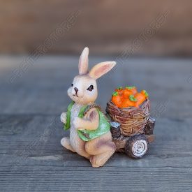 Nyúl, Nyuszi Figura     Méret: 10 cm széles, 8 cm magas, 7 cm mély