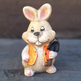 Kerámia Nyúl, Nyuszi Figura    Méret: 11 cm széles, 10 cm magas, 7 cm mély