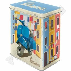 Retró Fémdoboz - Vespa Dombornyomott