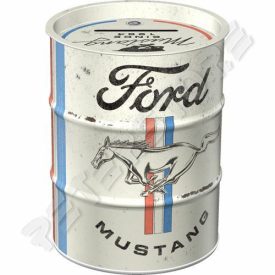 Retró Fém Persely - Olajos hordó - Ford Mustang