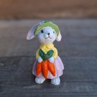 Nyúl, Nyuszi Figura     Méret: 10 cm széles, 8 cm magas, 7 cm mély