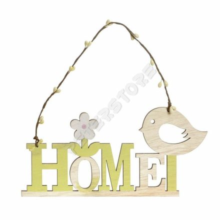 Fa Ajtódísz, Üdvözlő tábla - Home, Otthon