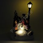 Karácsonyi jelenet - Hóember Világít