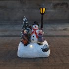 Karácsonyi jelenet - Hóember Világít