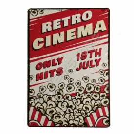 Retró Fém Tábla - Cinema, Mozi