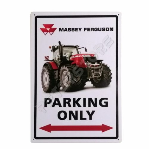 Retró Fém Tábla - Massey Ferguson Traktor Parkoló